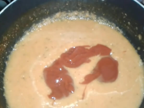 guiso con salsa de tomate para spaguet