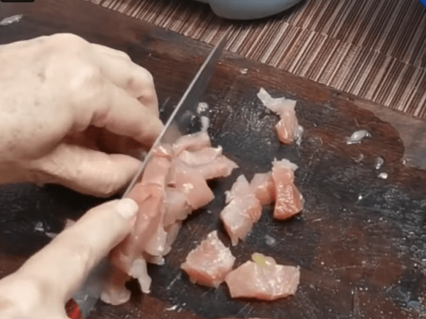 carne de cerdo en trozos