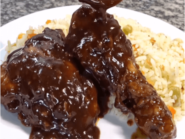 pollo a la coca cola con arroz