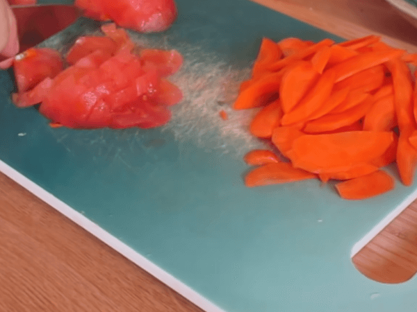 tomate y zanahoria