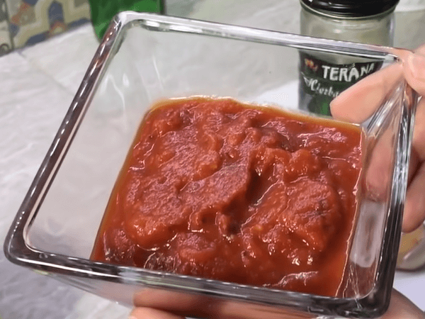 triturado de tomate natural