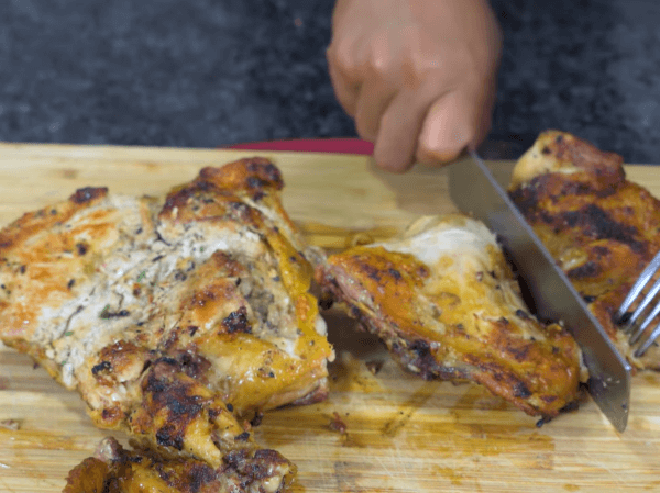 pollo árabe cocinado