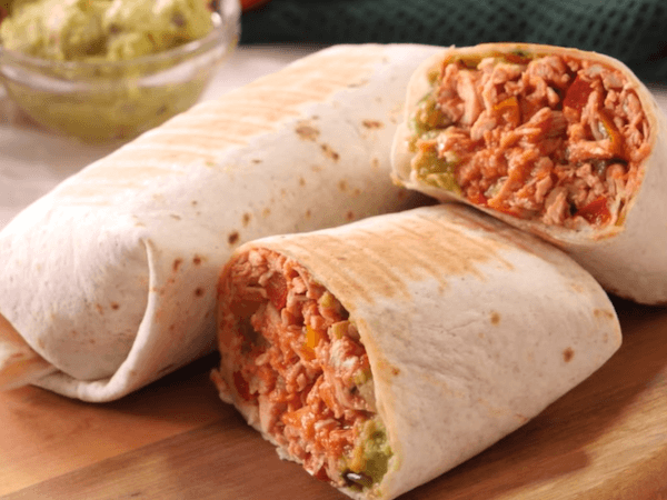 receta burrito de pollo