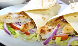 wrap de pollo listos para consumir