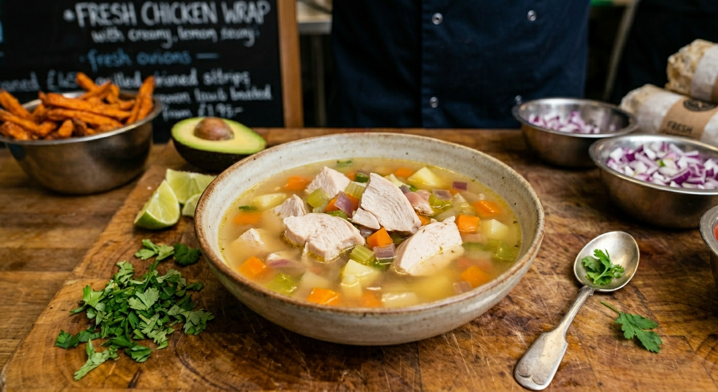 Pechuga de pollo a la plancha con hierbas frescas y limón